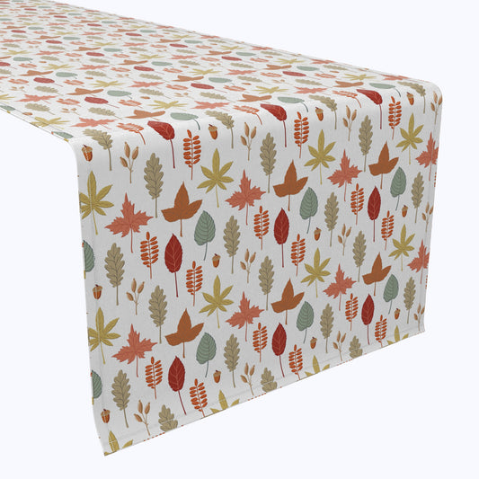 Foliage Illustration Cotton Table Runners