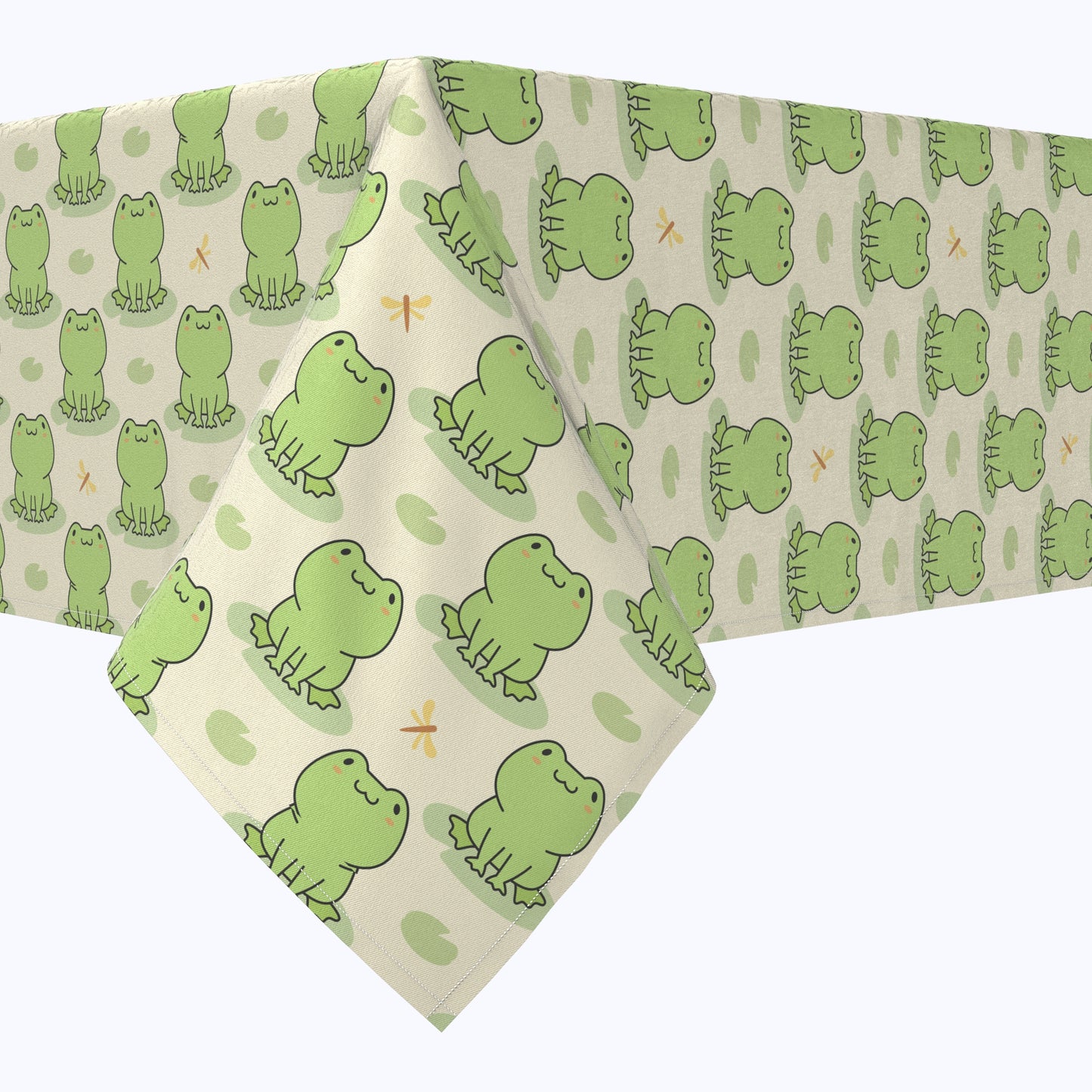 Frog Illustration Cotton Rectangles