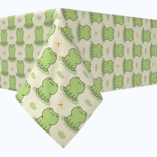 Frog Illustration Cotton Rectangles
