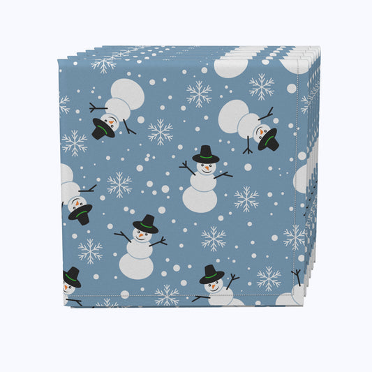 Frolicking Snowmen Napkins