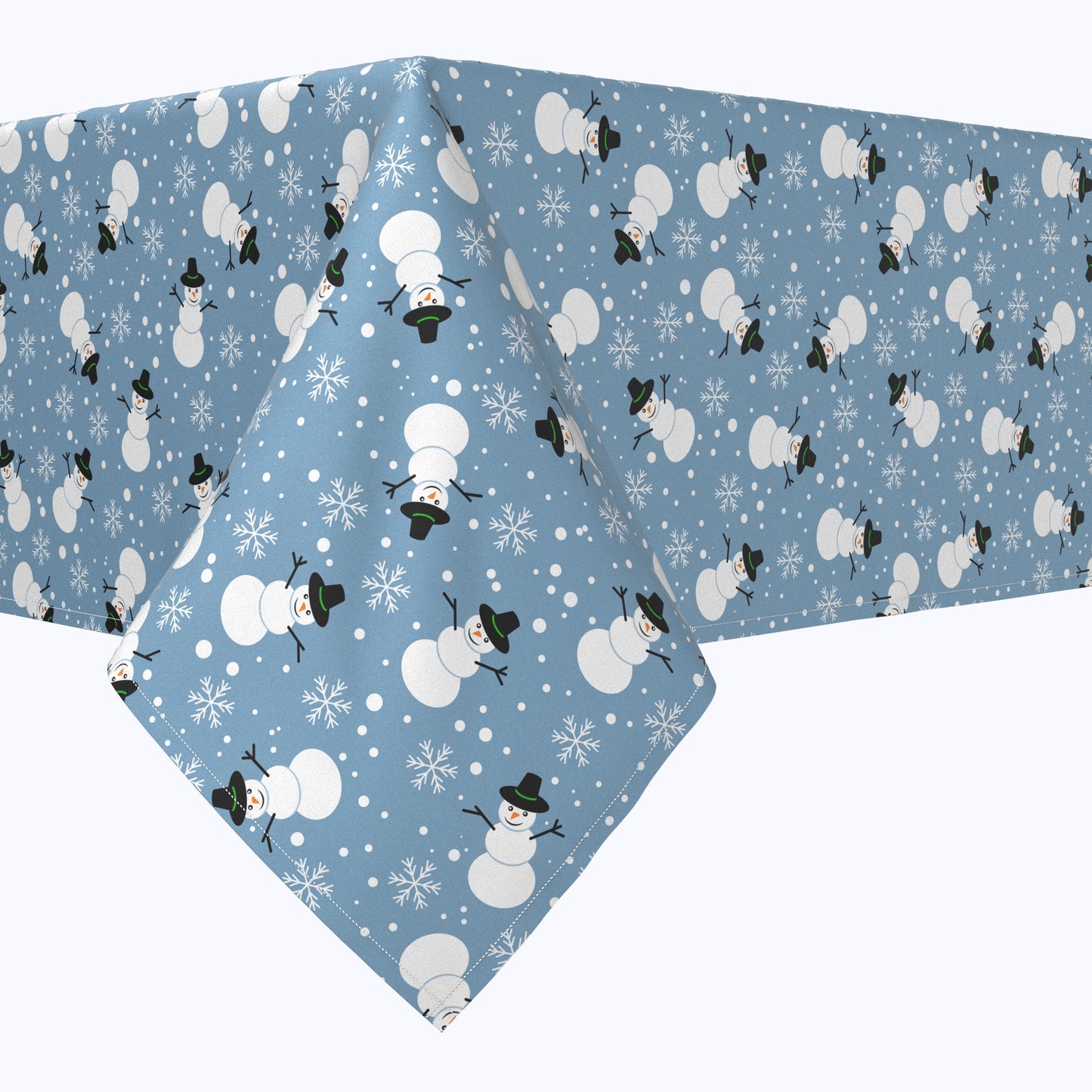 Frolicking Snowmen Rectangle Tablecloths