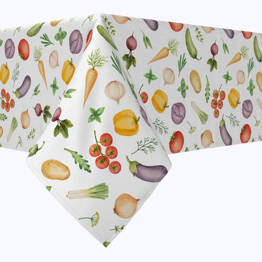 Garden Vegetables Cotton Rectangles