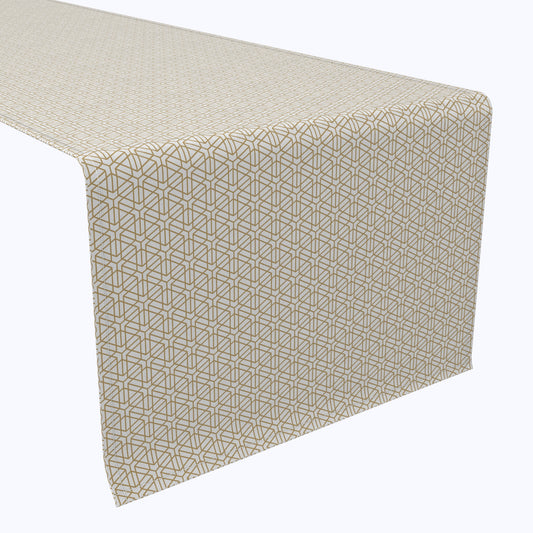 Geometric Golden Design Table Runners