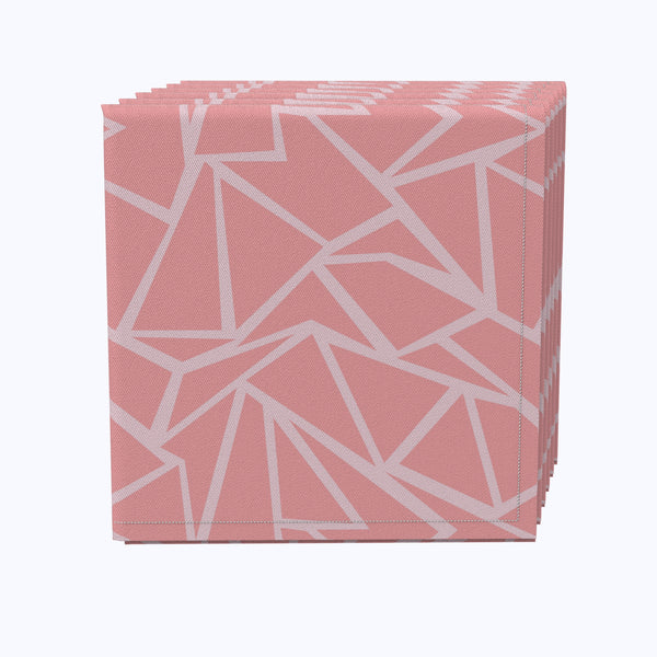 Geometric Shapes Pink Napkins