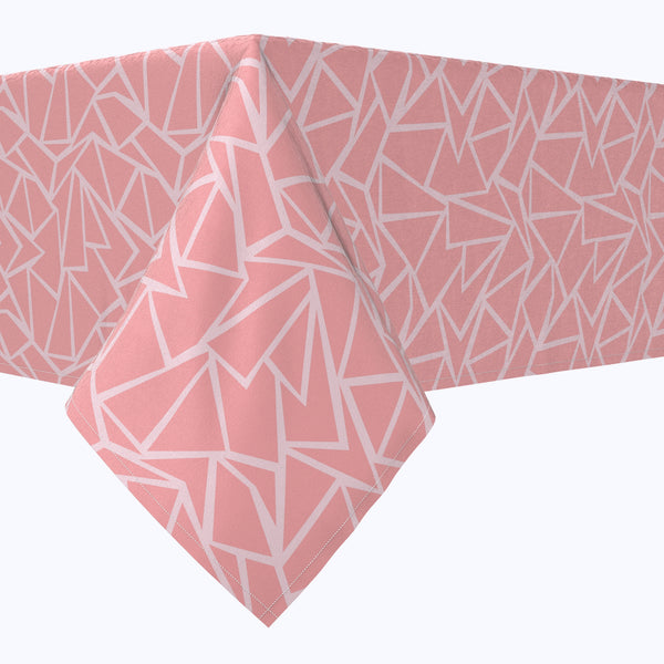 Geometric Shapes Pink Cotton Rectangles