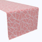 Geometric Shapes Pink Table Runners