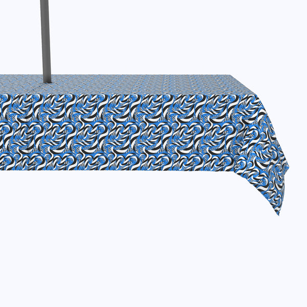 Geometric Stripes in Swirls Outdoor Rectangles