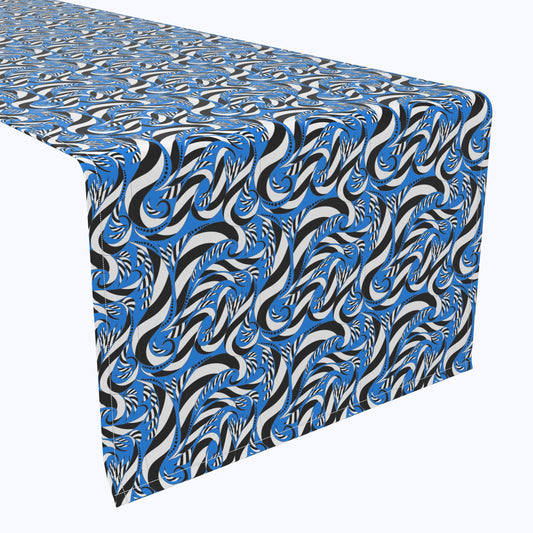 Geometric Stripes in Swirls Runners