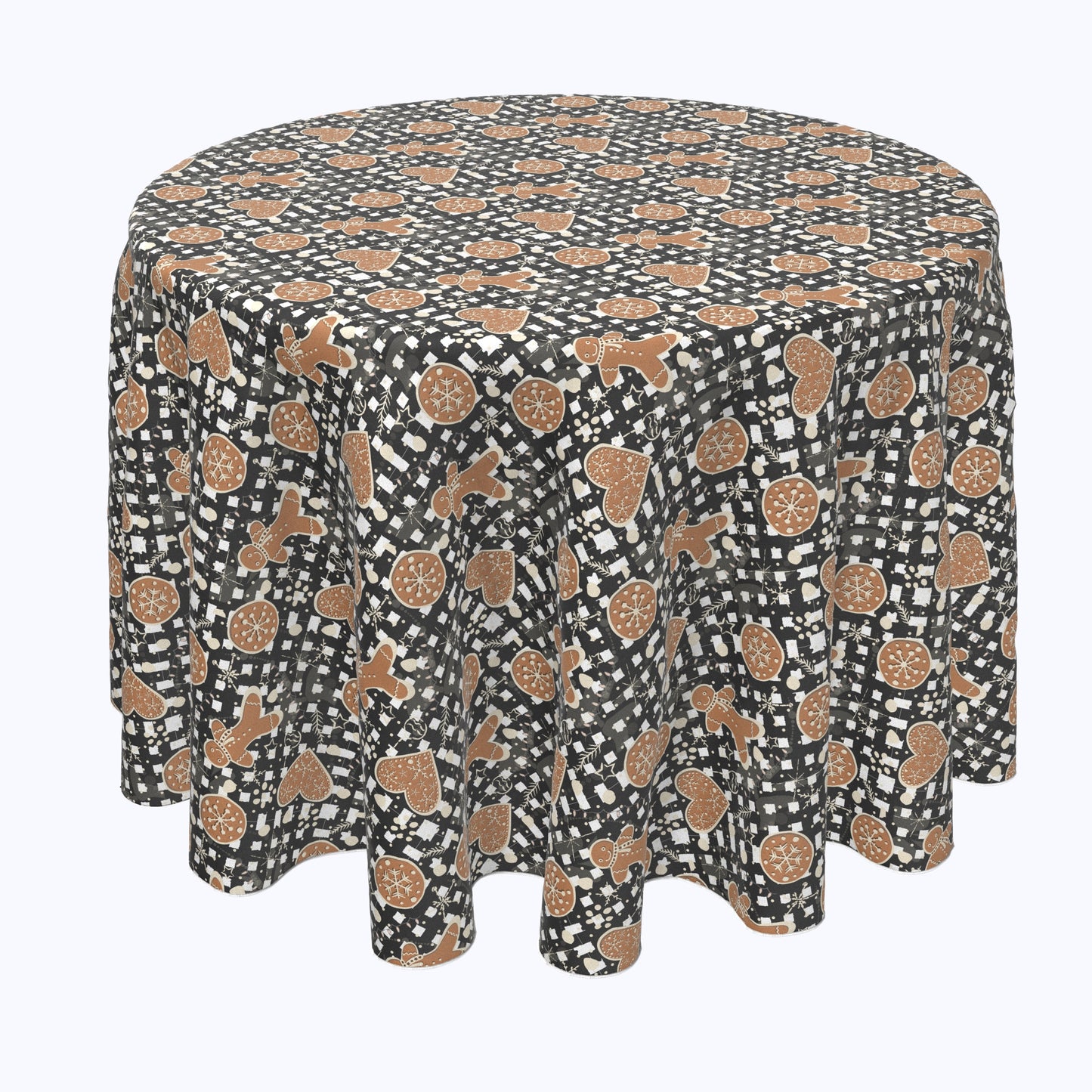 Gingerbread Plaid Rounds