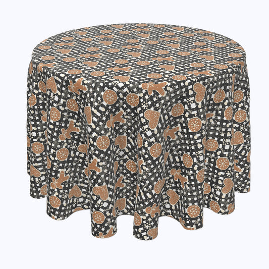 Gingerbread Plaid Rounds
