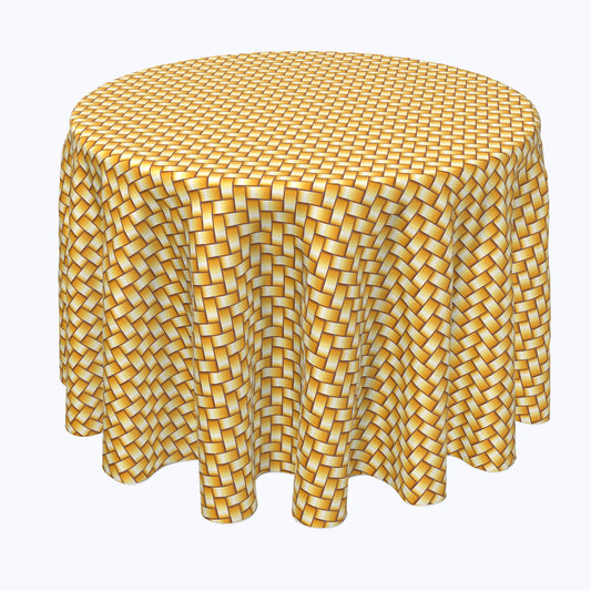 Gold Shine Basketwork Rounds