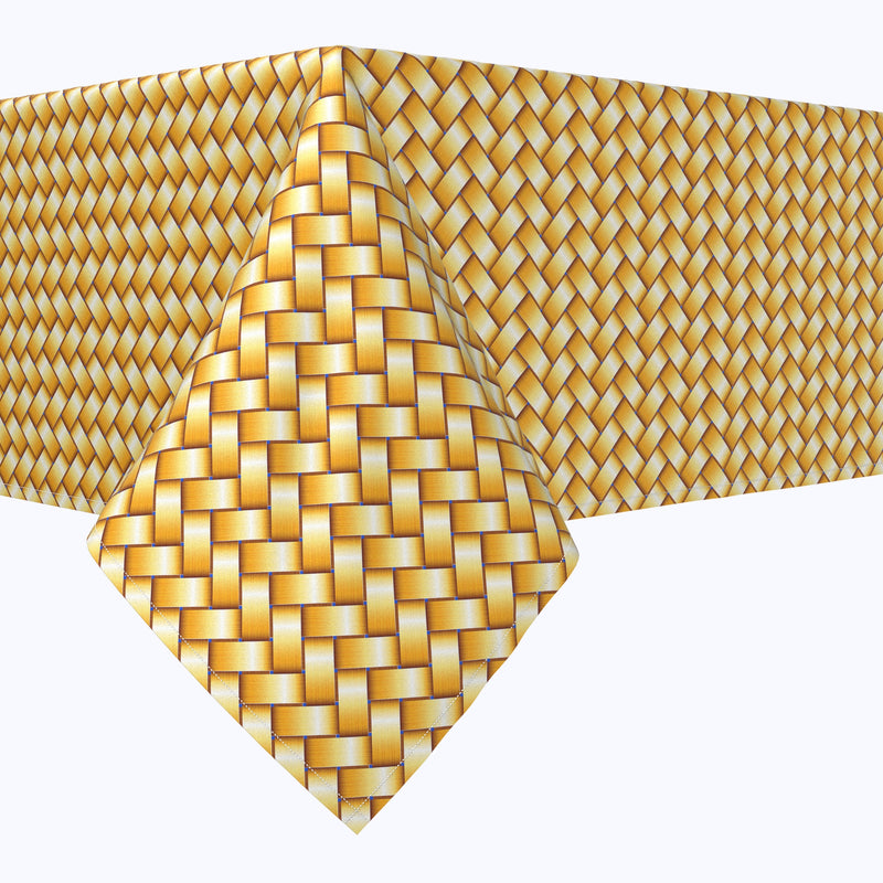 Gold Shine Basketwork Squares