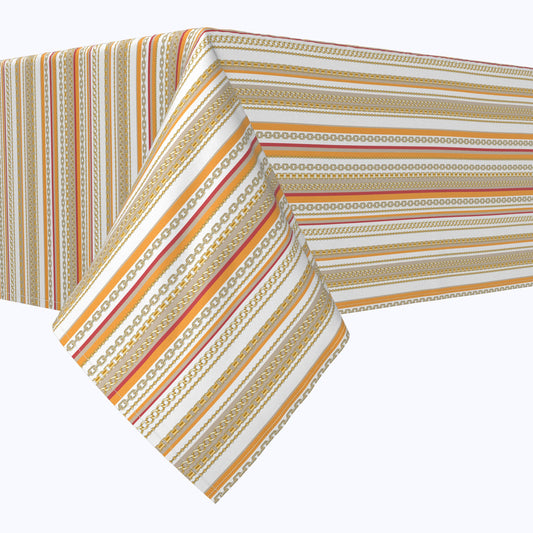 Golden Chain Stripe Squares