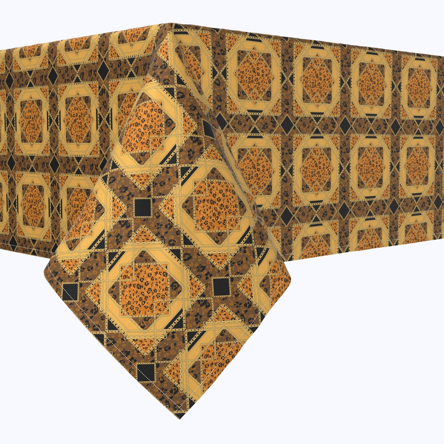 Golden Chains & Animal Prints Rectangles