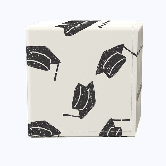 Graduation Caps Allover Napkins