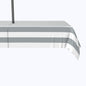 Gray & White Cabana Stripe Outdoor Rectangles