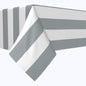 Gray & White Cabana Stripe Squares