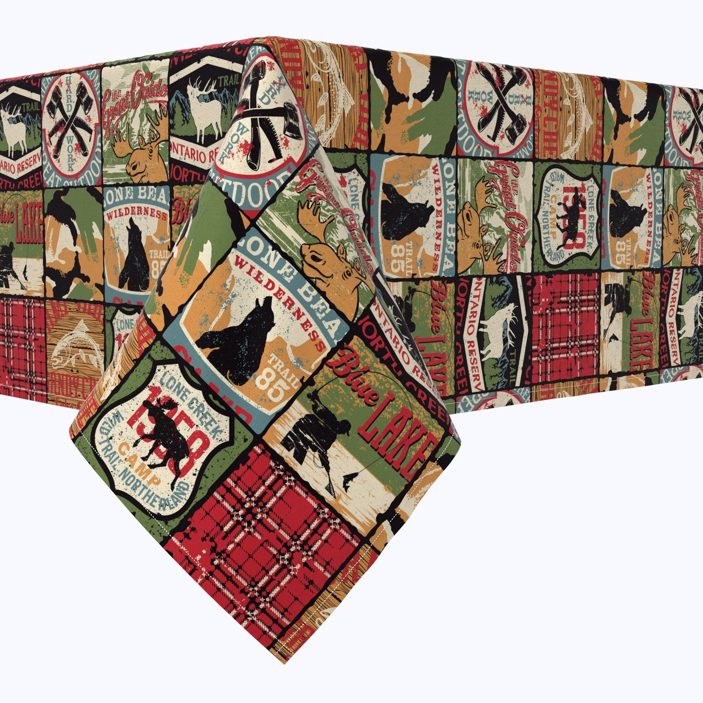 Great Outdoors Patchwork Cotton Rectangles