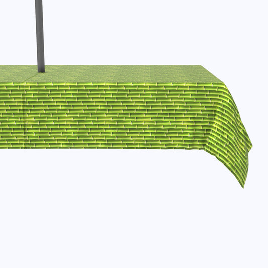 Green Bamboo Sticks Outdoor Rectangles