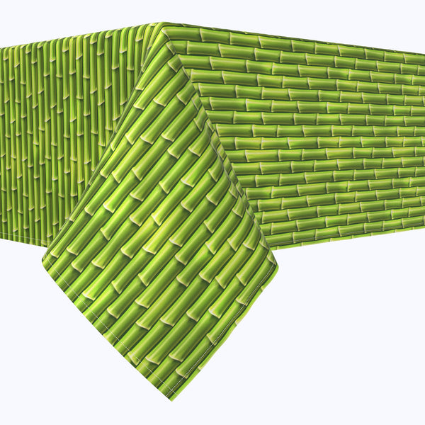 Green Bamboo Sticks Squares
