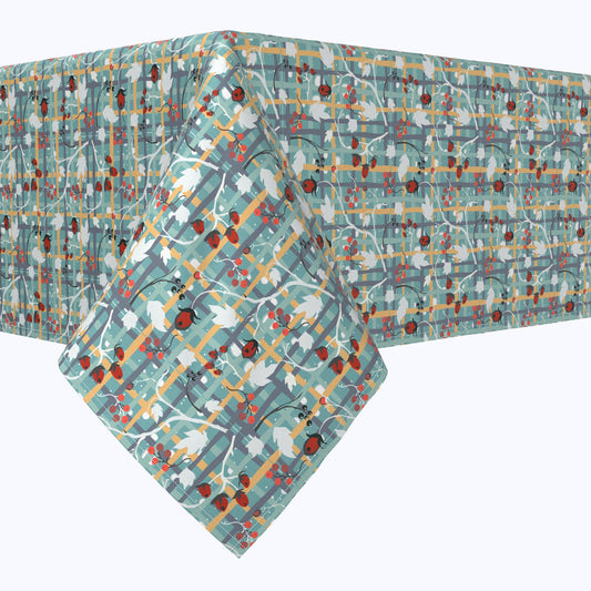 Green Beautiful Berry Weave Rectangles
