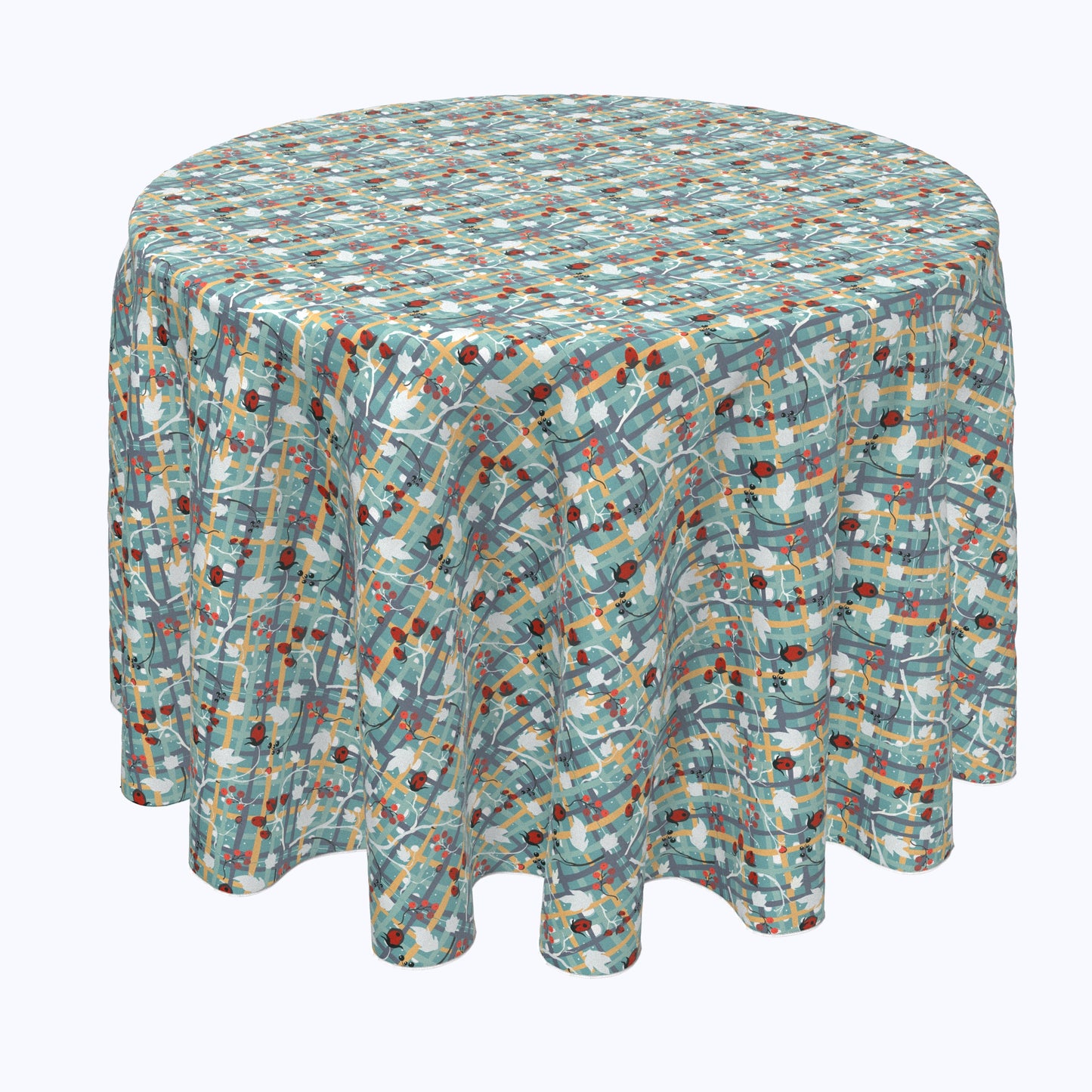 Green Beautiful Berry Weave Rounds