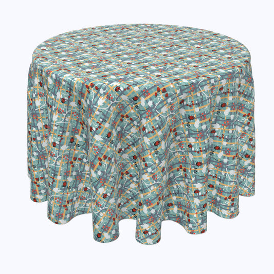 Green Beautiful Berry Weave Rounds