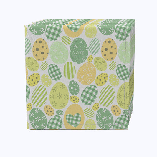 Green & Yellow Pastel Easter Eggs Napkins
