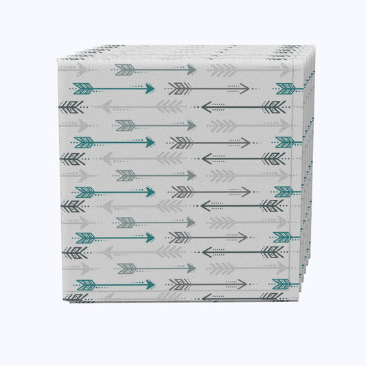 Grey & Blue Arrows Napkins