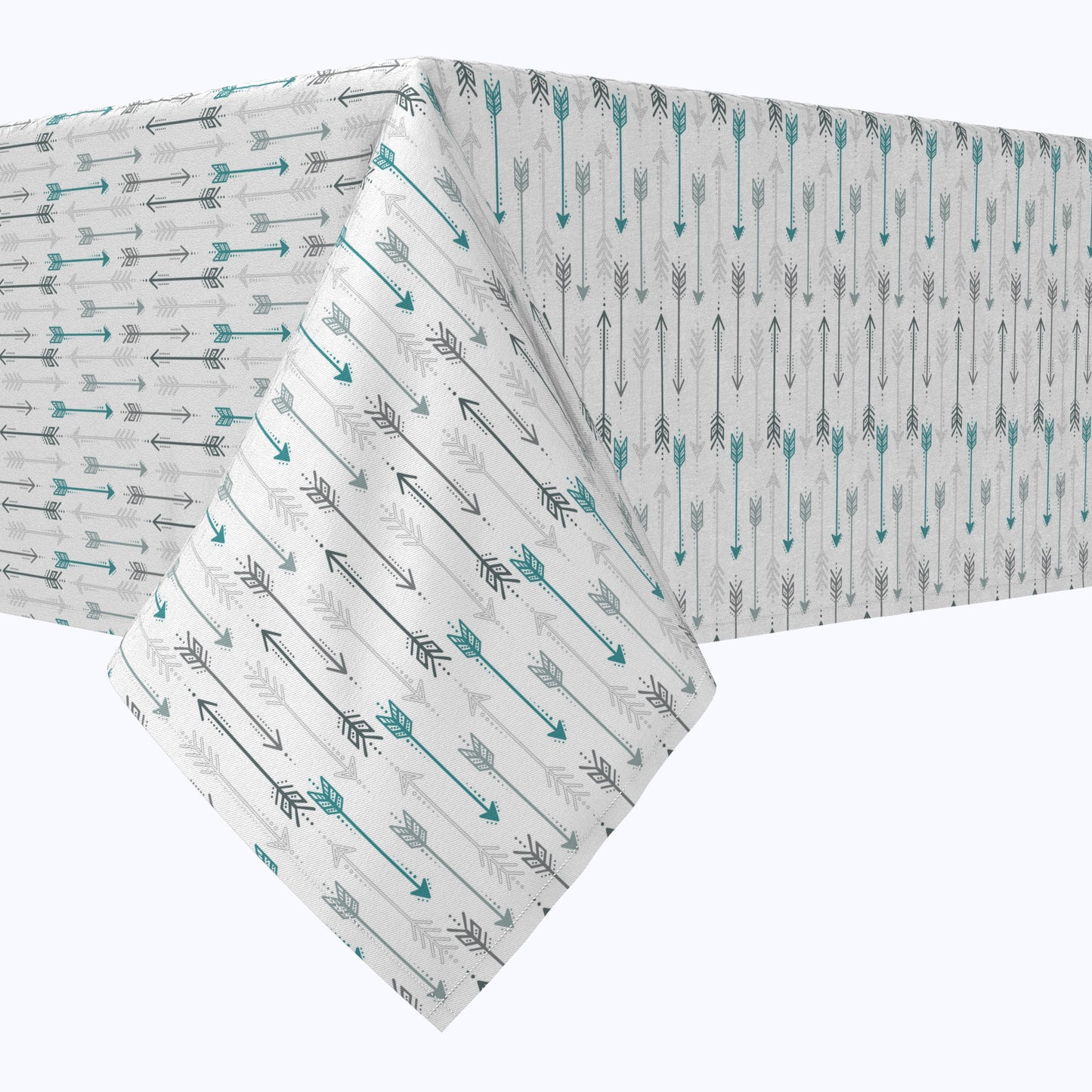 Grey & Blue Arrows Cotton Rectangles