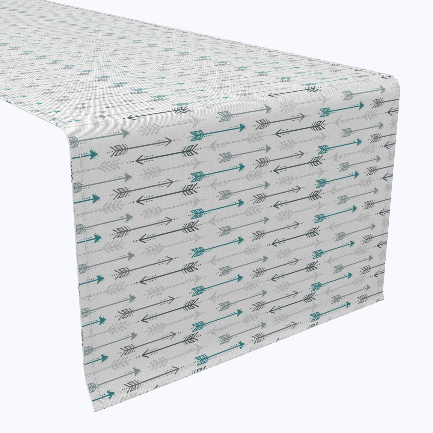 Grey & Blue Arrows Table Runners