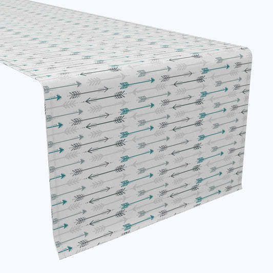 Grey & Blue Arrows Table Runners