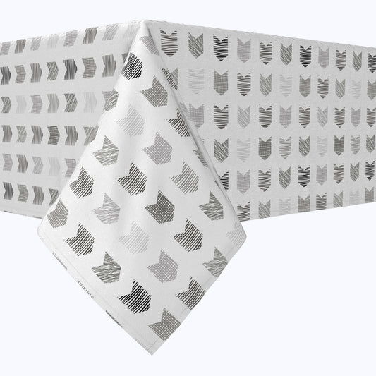 Grey Geometric Arrows Cotton Rectangles