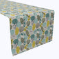 Hand Drawn Abstract Leaves Cotton Table Runners