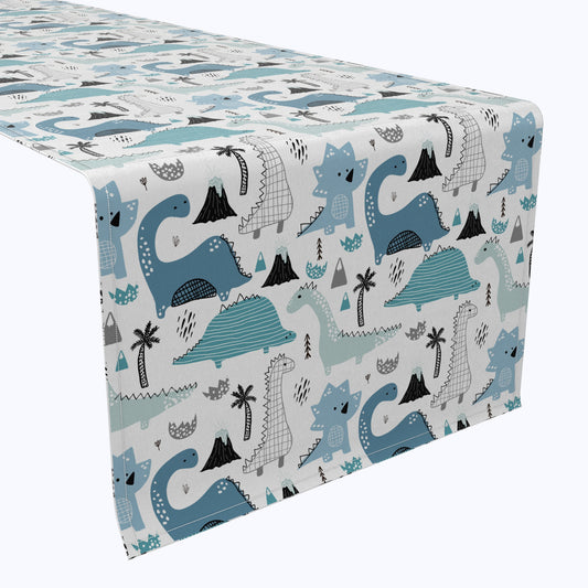 Hand Drawn Dinosaurs Table Runners