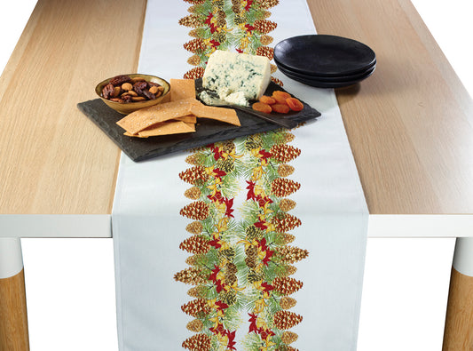 Hanging Pinecones Garland Runners
