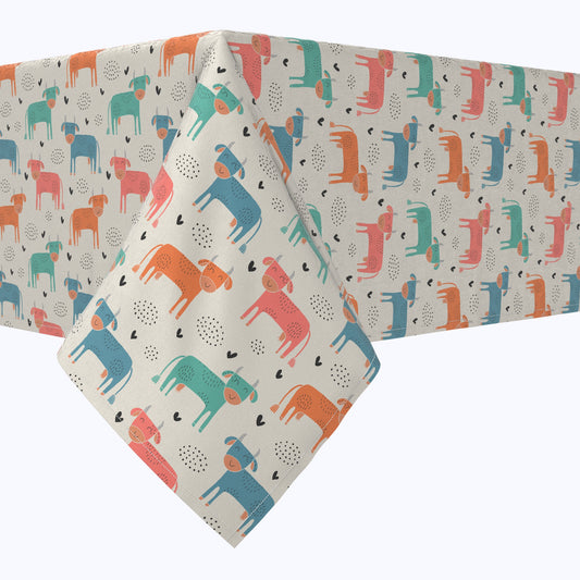 Happy Cows Cotton Rectangles