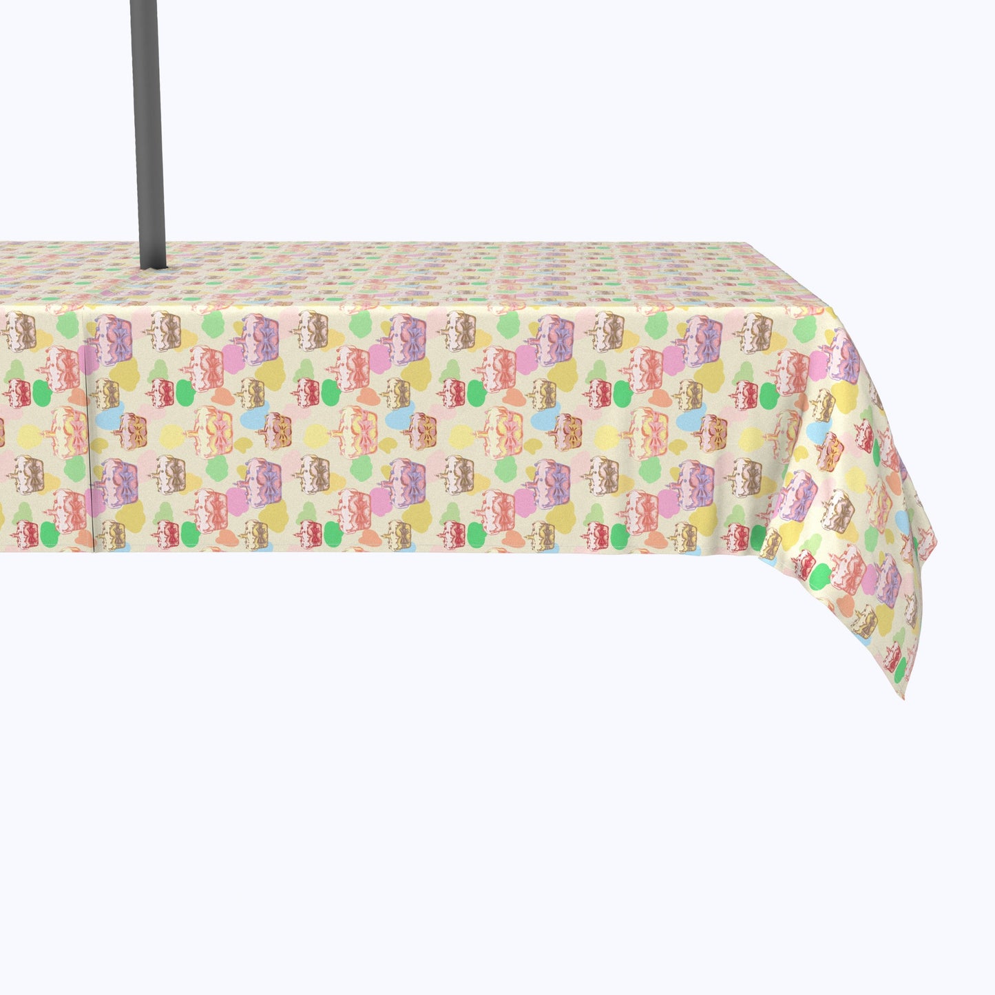 Happy Easter Retro Cake Outdoor Rectangles