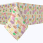 Happy Easter Retro Cake Rectangles