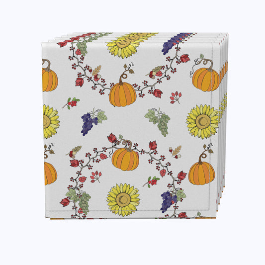 Harvest Bounty Circle Napkins