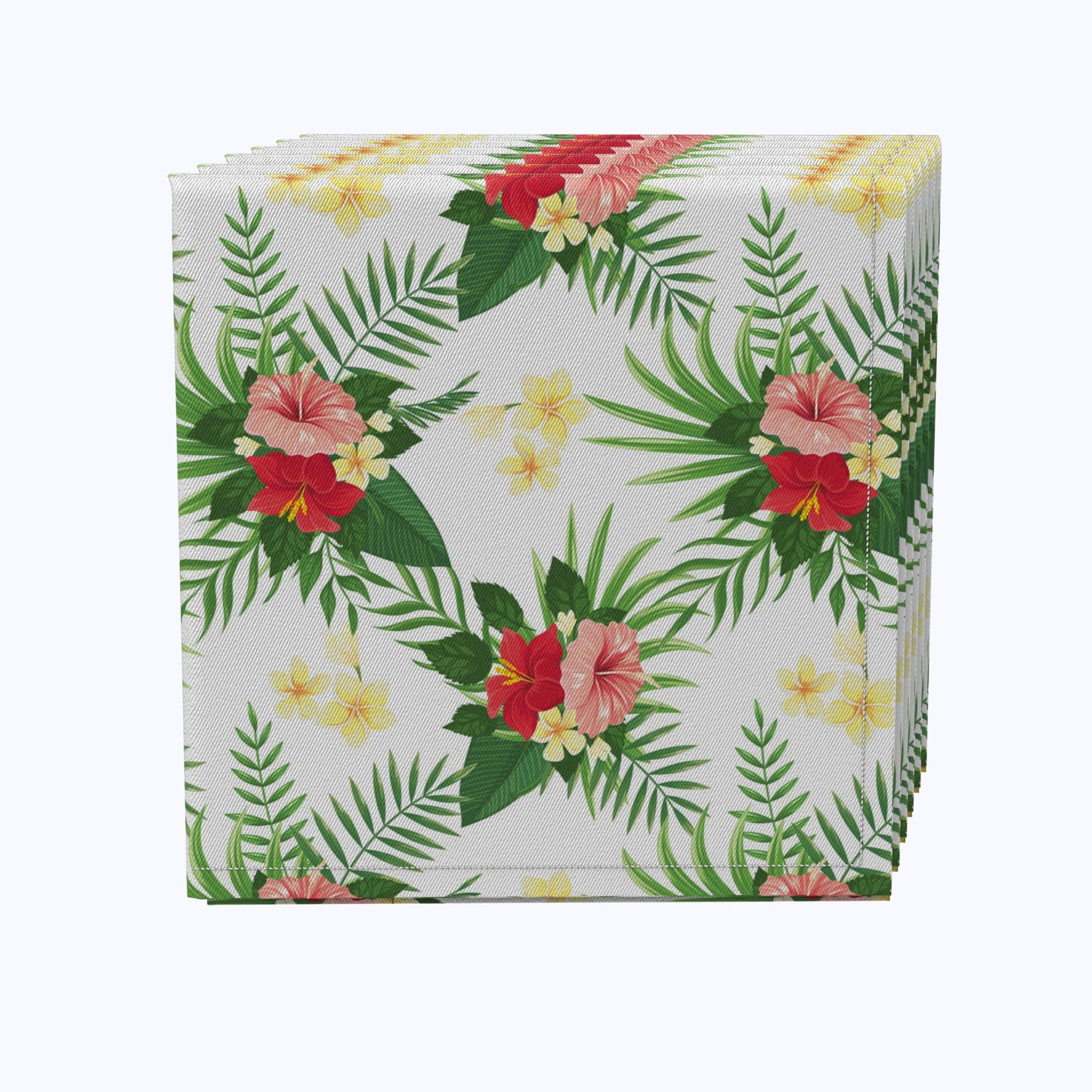 Hibiscus Check Napkins