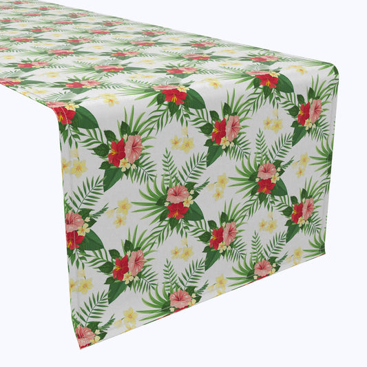 Hibiscus Check Table Runners