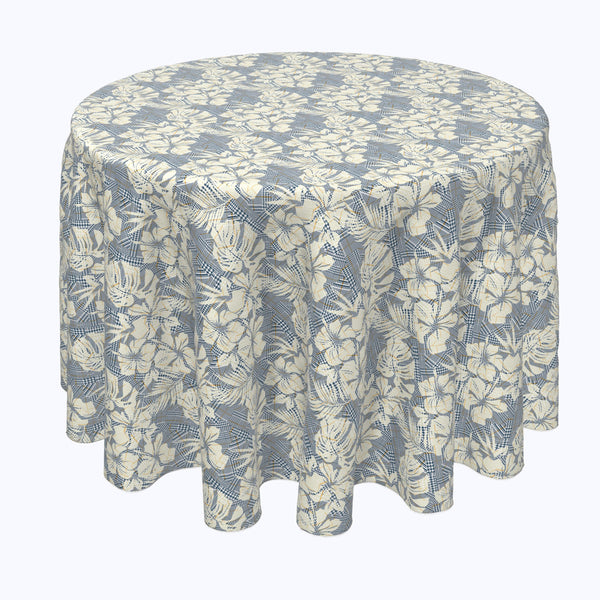 Hibiscus Houndstooth Rounds