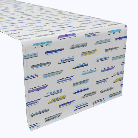 High Speed Train Stripe Table Runners