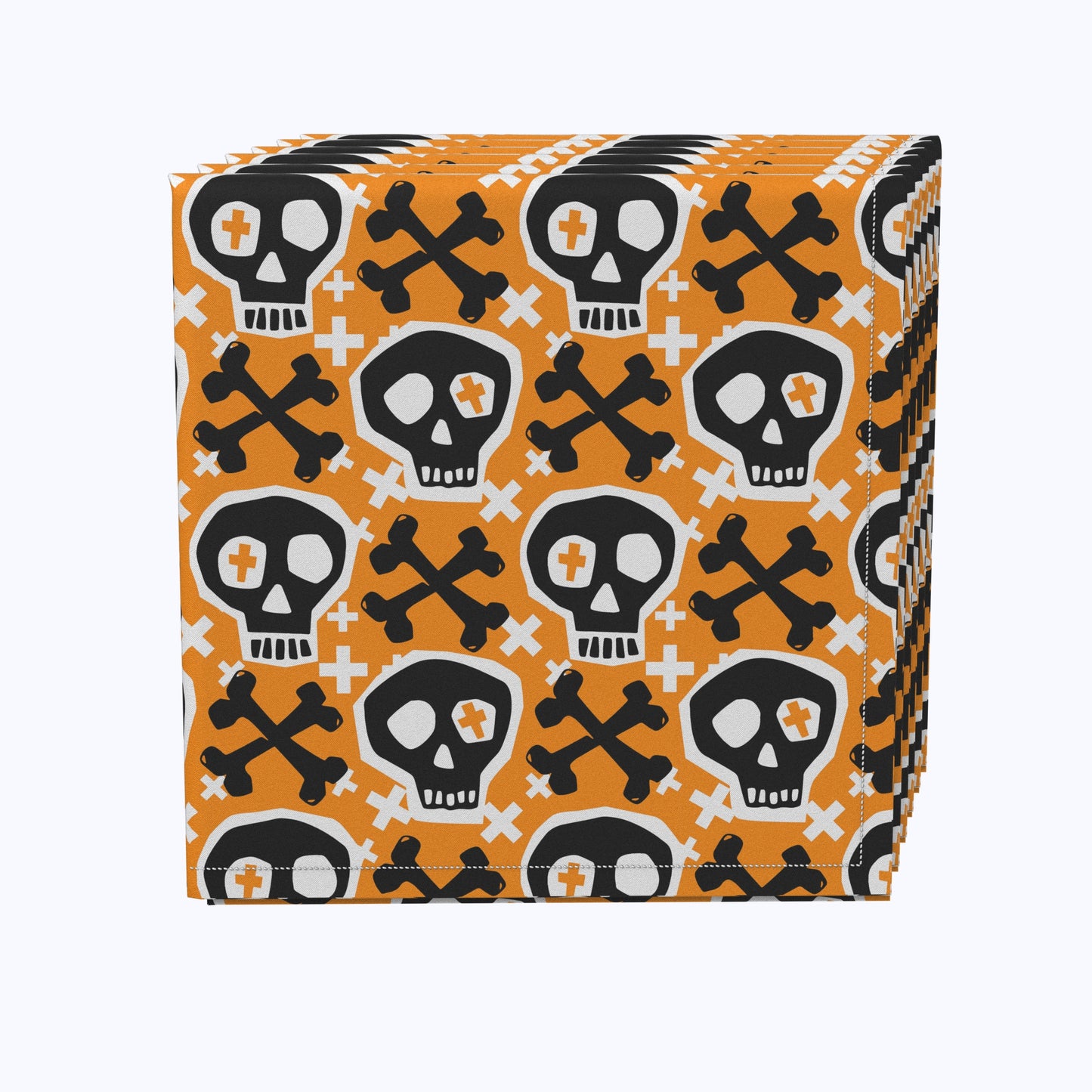 Hipster Skull and Bones Napkins