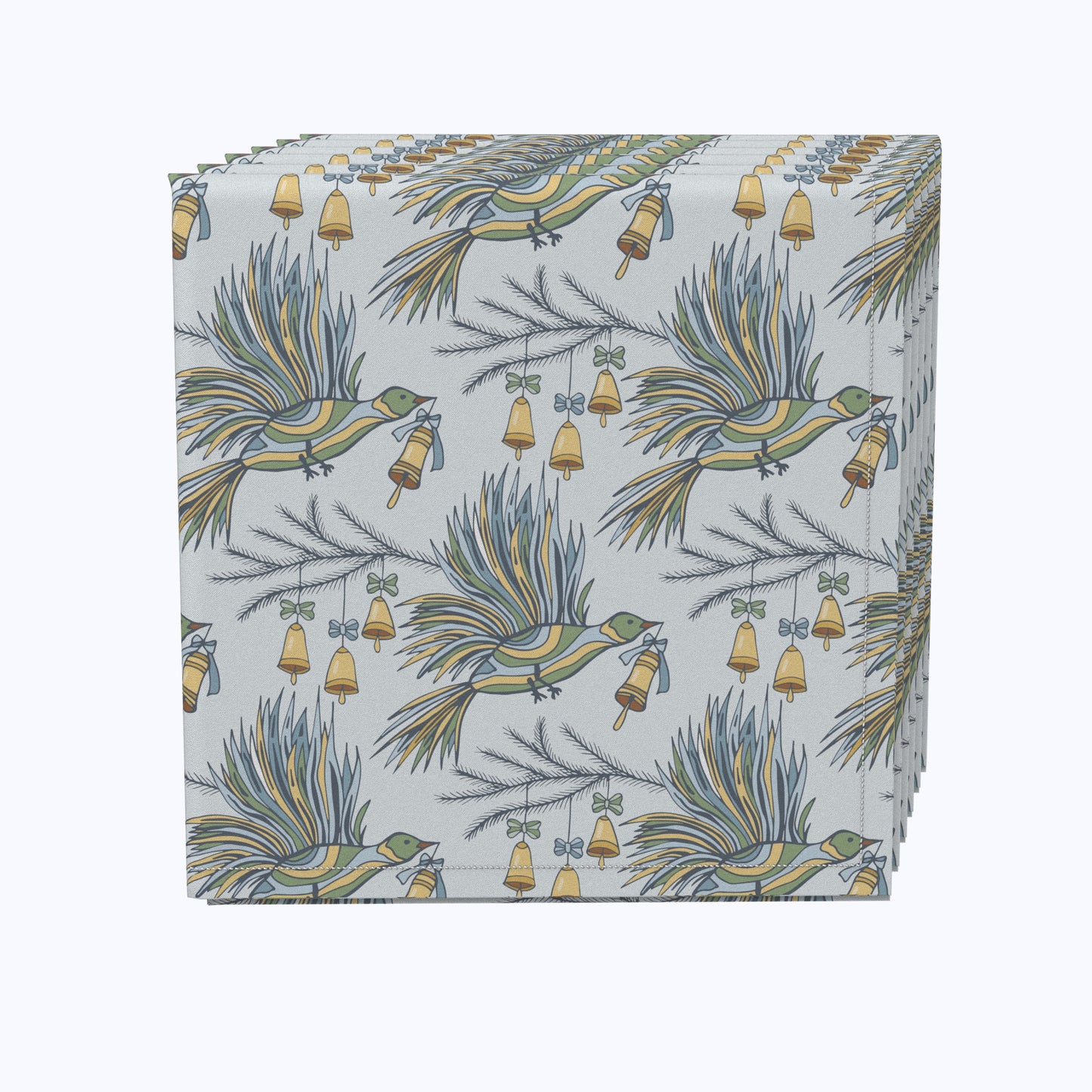 Holiday Birds and Bells Napkins