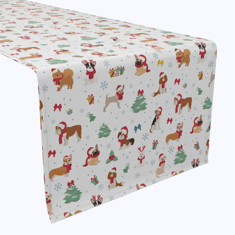 Holiday Dogs Cotton Table Runners