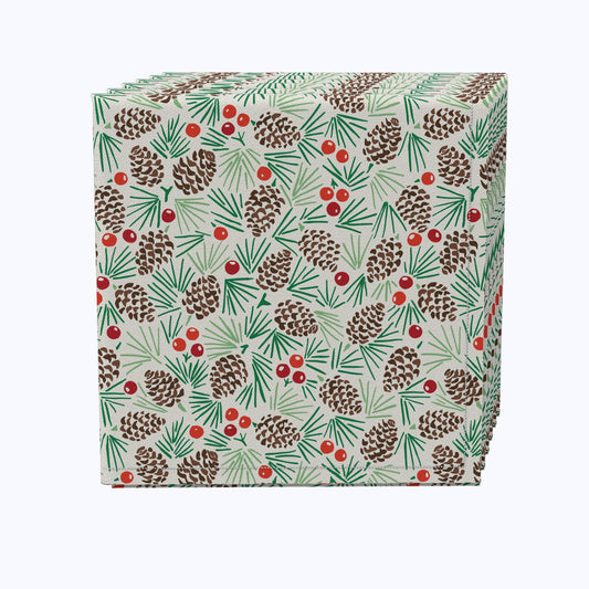 Holiday Foliage & Berries Napkins