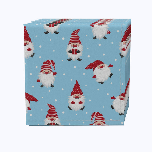 Holiday Gnomes Cotton Napkins
