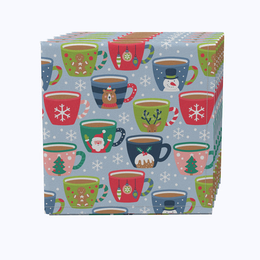 Holiday Hot Cocoa Mugs Napkins